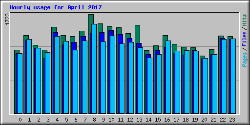 Hourly usage for April 2017