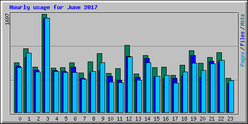 Hourly usage for June 2017