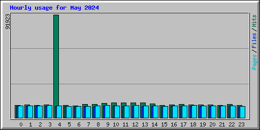 Hourly usage for May 2024